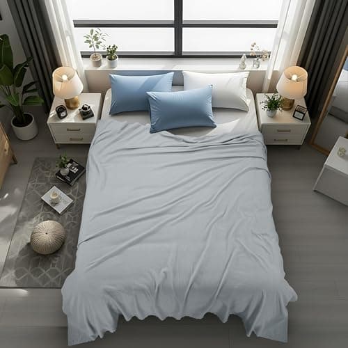 Utopia Bedding Waffle Weave Summer Blanket, (Cool Grey, Queen - 228x228 cm) — view 6