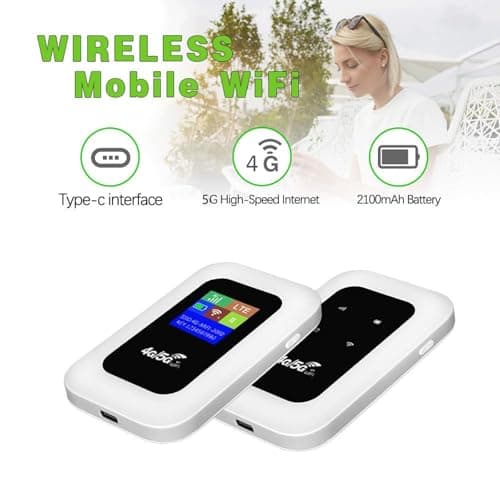 All-Network Portable WiFi, 5G Wi-Fi pocket Router, 4g Router With Sim Slot, Power on and Use, Dual-Band Wi-Fi, Wireless Seamless Streaming & Gaming,for Travel, Public Computer, Business (White) — view 3