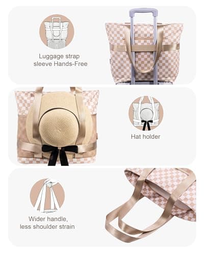 Large Beach Tote Pool Swim Bag for Women Sandproof with Wet Compartment — view 6