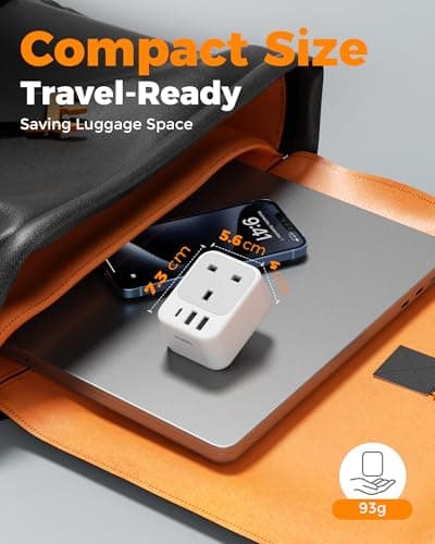 TESSAN UK to Australia Plug Adapter, Australian Travel Adapter with USB C — view 6