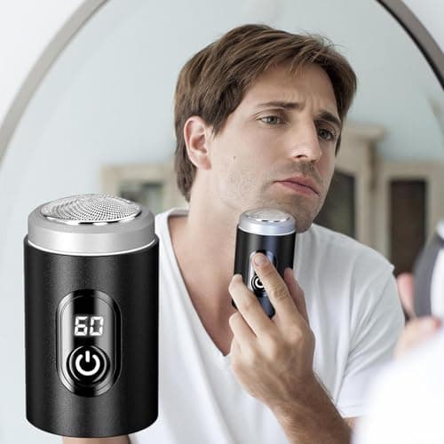 Waterproof Electric Shaver - Facial Razor for Men, Rechargeable Razor Kit | Portable Care Tool for Travel, Camping, Business, Car, Office, Air Travel, Beard Shaving and — view 2