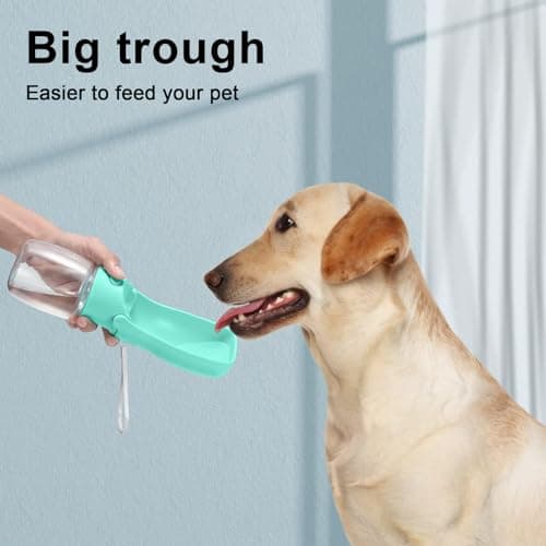 SOICTA Portable Dog Water Bottle for Walking 19 OZ or 12 OZ Portable Pet Water Bottles for Puppy Small Medium Large Dogs Water Dispenser Bowl Dog Accessories(12OZ Blue) — view 6