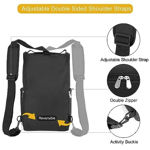 Upgrade Football Boot Bag, Premium Golf Shoe Bag Adjustable Shoulder Straps — view 3