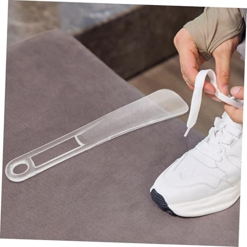 TEMPNAP 4pcs Portable Small Plastic Shoe Horns Travel Shoe Accessories 23cm for Seniors Kids Easy Storage and — view 6