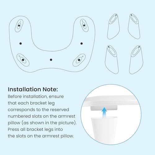 BREEZENEST Nail Arm Rest Manicure Hand Pillow, U-Shaped Nail Arm Rest Cushion with Non-Slip Base for Nail Art, Nail Salon Hand Rest Support Cushion Fixed Height (White) — view 6