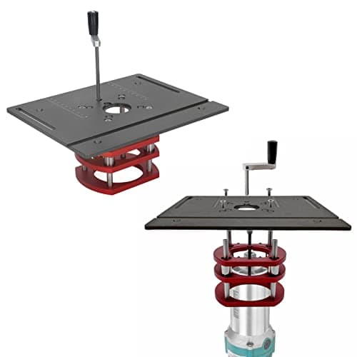 OVAQUIXI Router Lift Kit, 51mm Travel, Crank, Aluminum — view 6