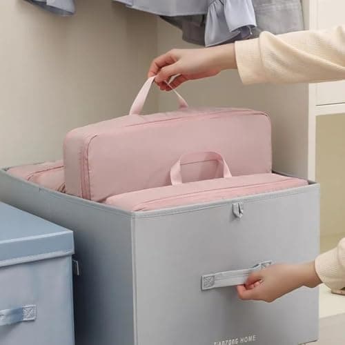 Large Travel Clothes Storage Bag 40x30cm Space Saver(Pink) — view 2