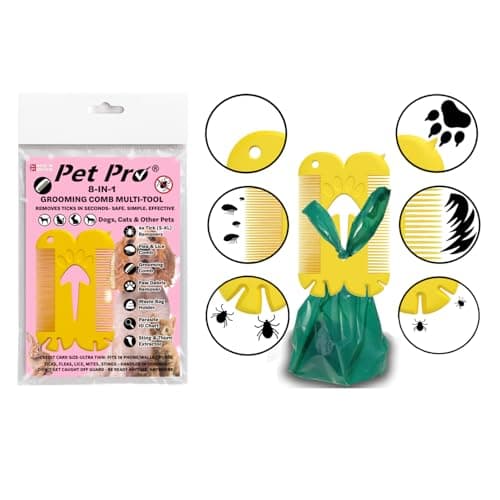 Pet Pro Grooming Comb for Dogs & Cats | Coat Care & Detangling Tool — view 2