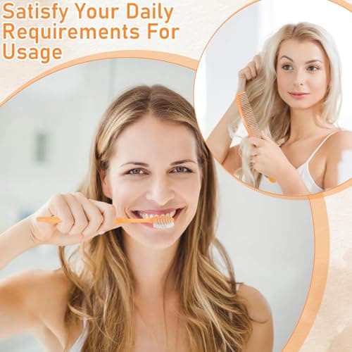 150 Pack Disposable Travel Toothbrushes Bulk with Toothpaste and Comb — view 4