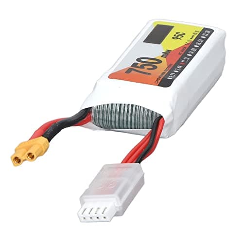 SUNGOOYUE RC Lipo Battery, High Rate Discharge 3S 1P 95C 750mAh 11.1V Li Poly Battery Pack with XT30 Plug Remote & App Controlled Vehicle Batteries for QAV250 H210 Quadcopter