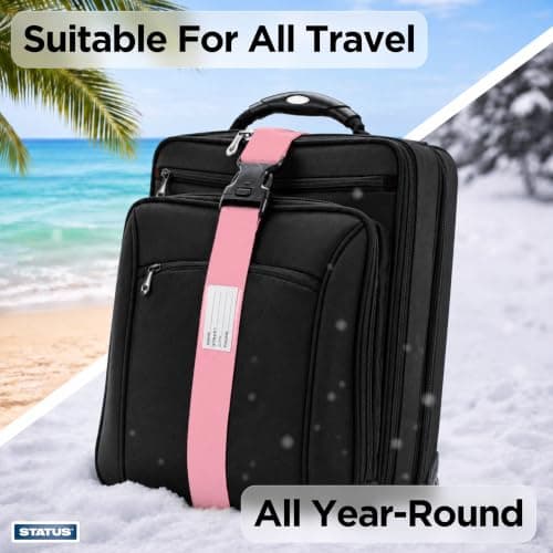 STATUS Pink Luggage Strap — view 6