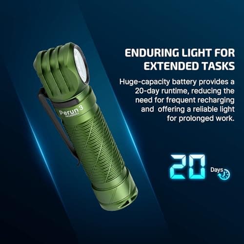 OLIGHT Perun 3 Head Torch Rechargeable, 3000 Lumen with White and Red Light — view 5