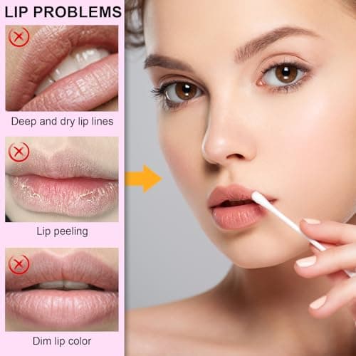 Lip Sleeping Mask,4 Pcs Lip Balm Set Mini Day And Night Repair Lip Balm, Lip Mask for Chapped Cracked Dry Lips, Moisturizing Lip Mask for Both Men And Women, Sleep Balm, Natural Bright — view 3