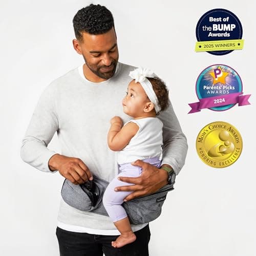 Tushbaby Baby Hip Carrier, Original Hip Seat Carrier for Newborn to Toddler — view 3