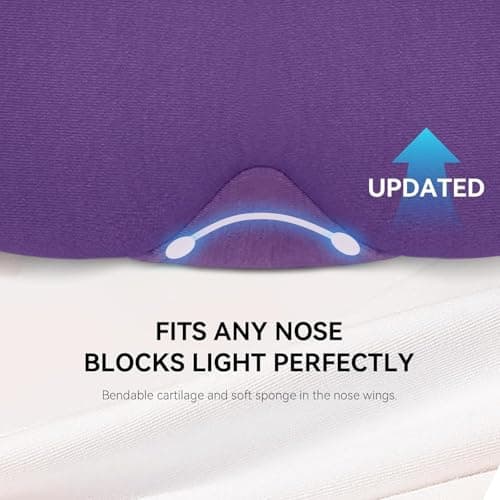 Mavogel Cotton Sleep Mask with Updated Bending Nose Design, 100% Handmade — view 3