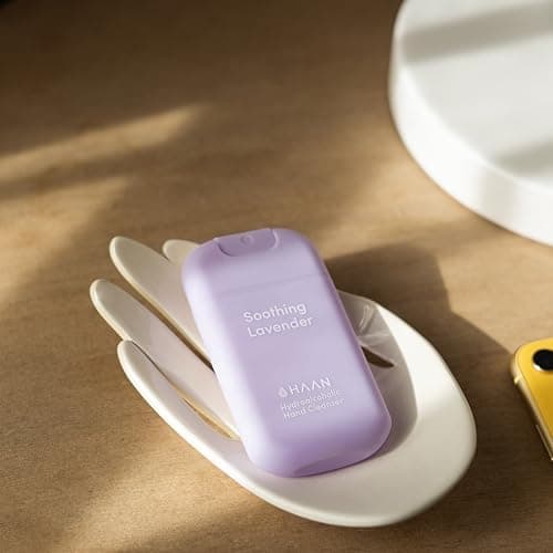 HAAN Hydrating Hand Cleansing Spray with Aloe Vera (Pack of 3) – Clean Your Hands - 1 of Each Scent: Sunset Fleur, Purifying Verbena, Soothing Lavender — view 2