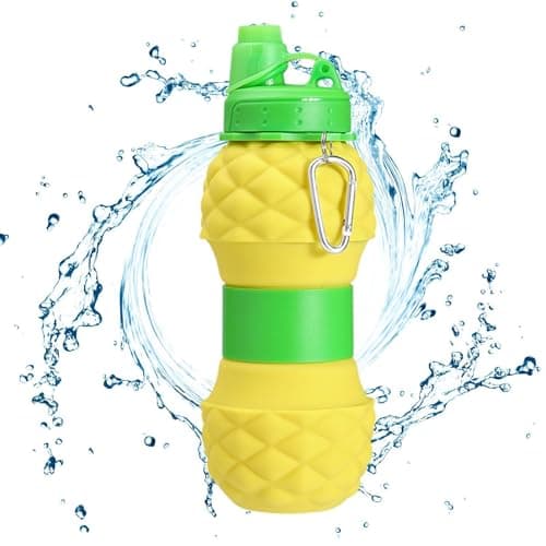 Folding Water Cup Leak Proof Silicone Expandable Lidded Mug