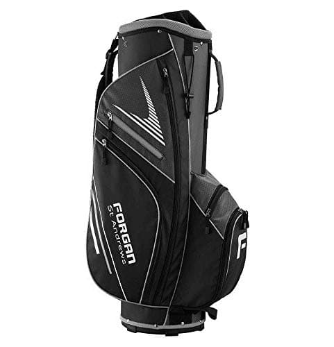 Forgan of St Andrews Super Lightweight Golf Trolley Bag w/ 14 Club Dividers Silver — view 2