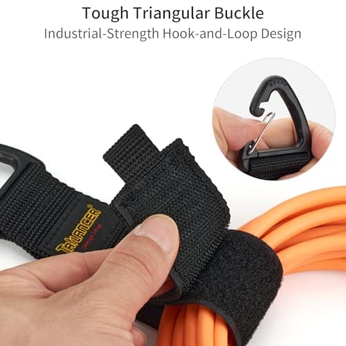 Trilancer Heavy Duty Storage Straps (10-Pack, M), Cord Organizer and Hanger — view 4