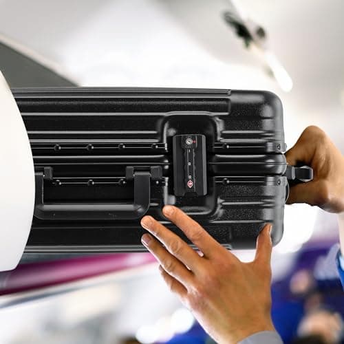 Flight Knight Premium Travel Suitcase - 8 Spinner Wheels - Built-in TSA Lock Lightweight Aluminium Frame, ABS Hard Shell Carry on Check in Luggage Highly Durable - Approved for Over 100 Airlines — view 5