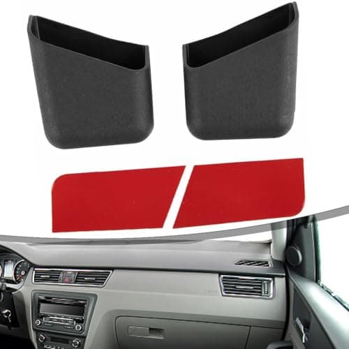 Car Pillar Organizer Box for Vehicle Interior – 2-Pack Plastic Storage Holder for Mobile Phones, Keys & Small Essentials – Fits Door Pillar Trim, Black (7.5 x 8.7 x — view 6