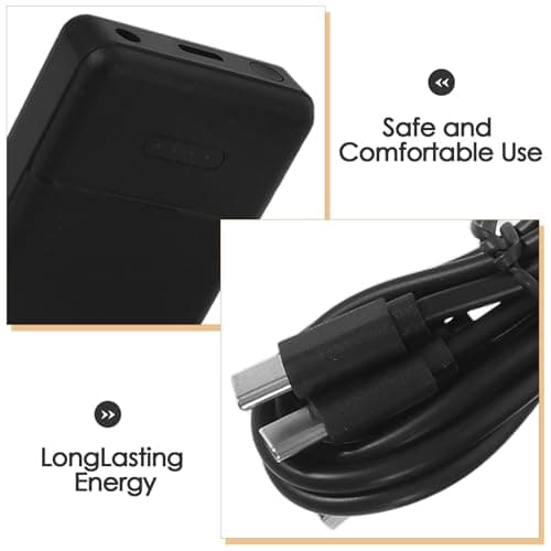 Portable Charger for Heated Gloves 2000mah Black Plastic Power Bank — view 3
