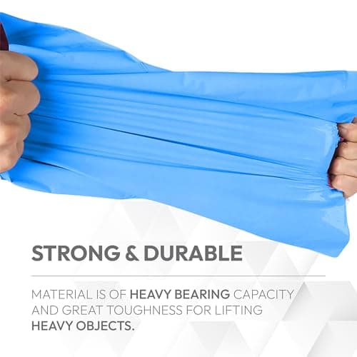 delka Mailing Bags, Mixed Size Grey Poly Mailer Bags, Tear-Resistant Shipping Envelopes for Clothing, Documents, Strong Self-Seal Adhesive, Waterproof & Lightweight (Blue, 60 Pack) — view 3