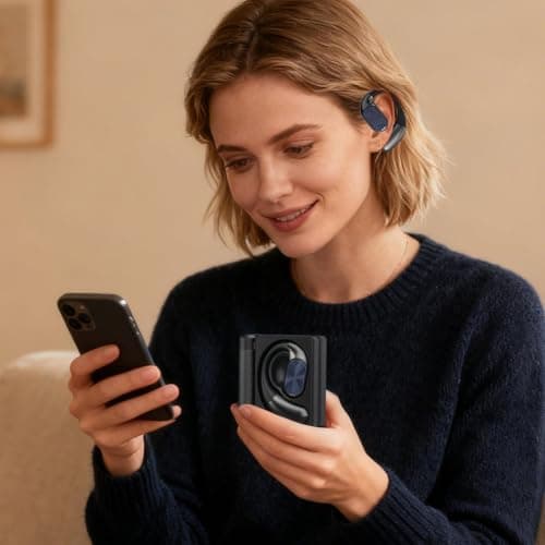 Foldable Wireless Earbuds 6.0 IPX5 Noise Isolating Sport — view 4