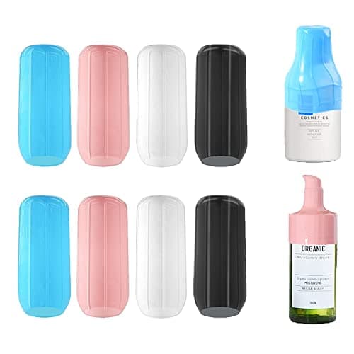 8Pcs Reusable Silione Accessory Elastic Sleeve for Leak Proofing,Silicone Leak Locks for Travel Sized Toiletries Skins,Travel Bag and Carry-on Luggage (Multi-Color)