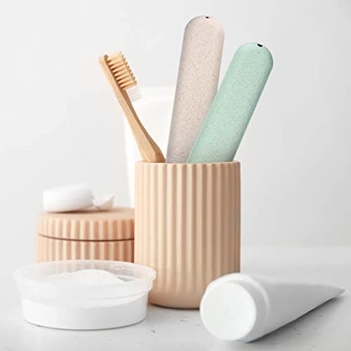 wugongshan 4 Pcs Travel Toothbrush Cases, Portable Travel Toothbrush Holder Case, Toothbrushes Storage Covers Cases Boxes, for Camping Business Trip Holiday — view 5