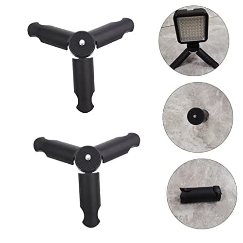 Foldable Phone Tripod 1/4 Inch Abs Black 4 Pack — view 5