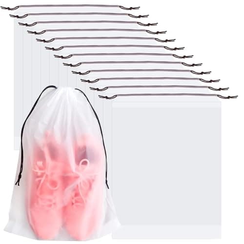 LTMMC 12 PCS Shoe Bags Drawstring Bags,Shoe Storage Bags, Draw String Bags