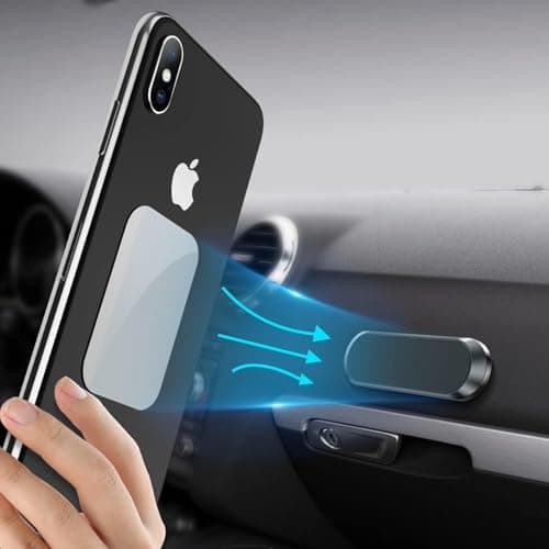 The Life Hacker Magnetic Mobile Phone Holder Car Mount Black Slim Dashboard Home Universal