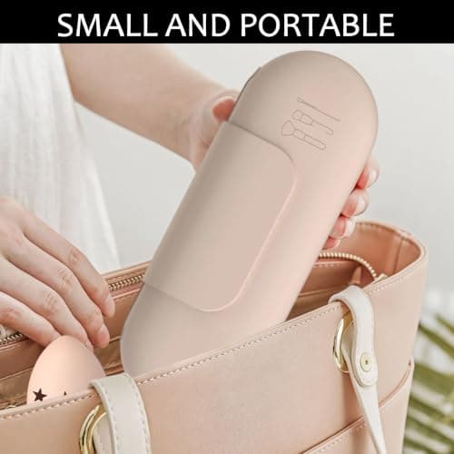 WSXQAZ Silicone Makeup Brush Holder, Travel Cosmetic Bag Magnetic Closure — view 6