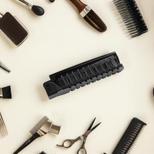 CIYODO 6pcs Portable Folding Hair Comb Set for Men and Women, Anti-static Plastic Mini Hairbrushes with Fine and Wide Teeth, Collapsible Design for Travel and Onthego Touchups — view 5