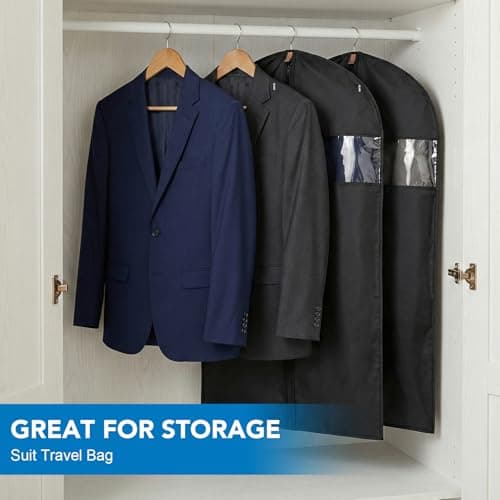 12 Pack Suit Bags PEVA Garment Bag Clothes Covers Suit Protector 60cm*100cm — view 3