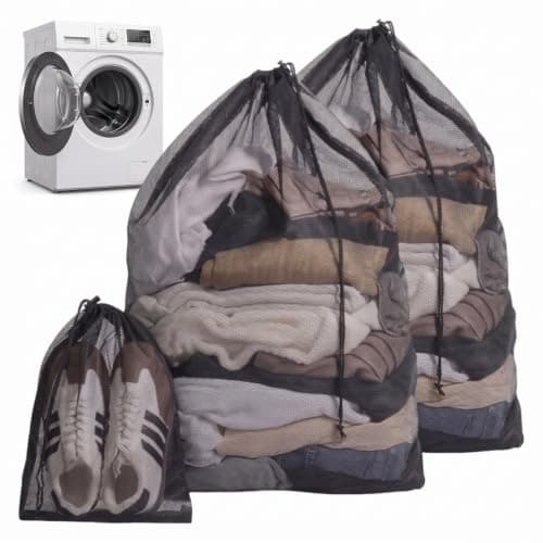 3 Pcs Mesh Laundry Bags for Washing Machine, Washing Bags for Laundrys