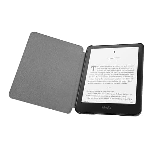 GARD® Case for 7" Kindle Paperwhite (12th Generation-2024) and Kindle Colorsoft Signature Edition - Book Style Folio Durable Vegan Leather Cover with Auto Sleep/Wake, Leopard Print — view 2