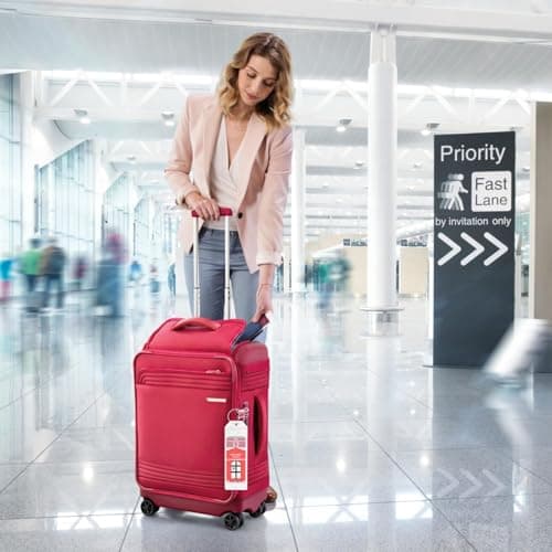Cruise Luggage Tag Holder, 6 Pcs Waterproof Luggage Tags with Stainless Steel Wire, Clear Suitcase Tags Essentials for Suitcases, Durable Travel Tags Accessories for Luggage (6, 9cm X 20cm) — view 6