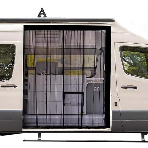 Replacement Mesh Door for Motorhome, Magnetic Anti-Mosquito Net – Side Mosquito Net for Motorhome Insects | for Camping, Outdoor, Travel, Holidays — view 6