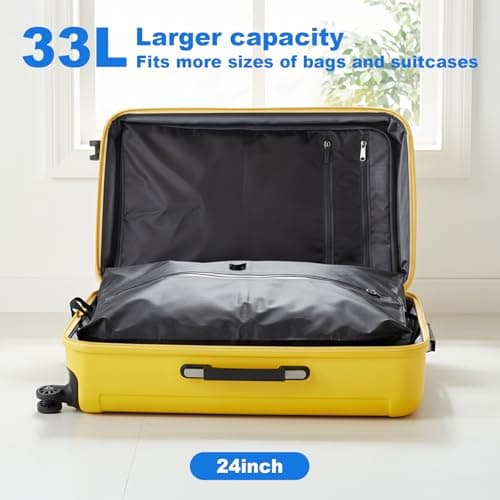 BREEZENEST 33L Vacuum Compression Bags for Travel – Reusable Space Saver Storage Bags with IP67 Waterproof Zipper, Clothing & Wardrobe Organizer for Home, Backpack & Suitcase Storage (33L BAG*2+pump) — view 4