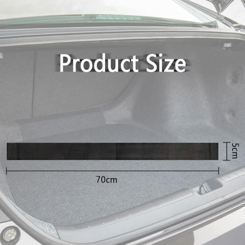 GTLM 70cm Elastic Car Trunk Organizer Straps with 2 Pocket,Car Organizers,Organize the Cluttered Trunk Keeps Items from Rolling Around,Universal Automotive Interior Accessories (Length 70CM) — view 2
