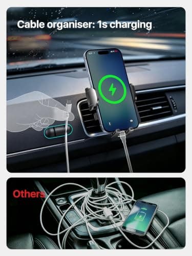2026 BEST Car Phone Holder [110+LBS Strongest Suction & True Military-Grade]Rotatable Universal Mobile Phone Mount Dashboard Windscreen Vent Cradle Van Accessories for iPhone 16 Pro Max,Dark Black — view 5