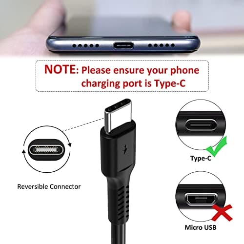 ADILIFT USB C Cable Short 5Pack 20cm, 3A Type C Fast Charging Cord, Black — view 2