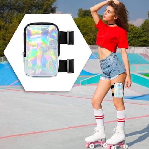 Carnival Leg Bag - 18x12x4.5cm Harness Pouch, Trendy Women Travel Organizer, Festival Hip Storage Bag | Safe Zippered Storage for Trips Holidays Concerts Events Street Adventures Daily Outings — view 3