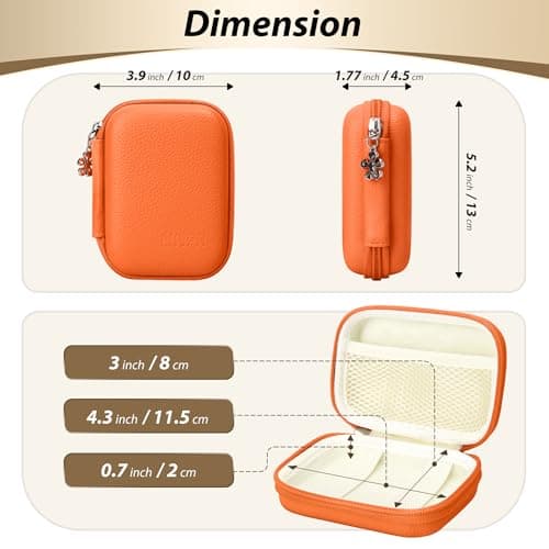 Linpr Digital Camera Case for Kodak PIXPRO FZ45/FZ55/IXNAIQY, Orange — view 2