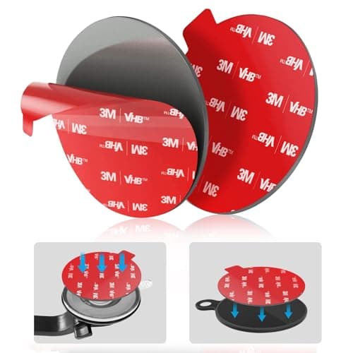 volport Super Strong Sticky Adhesive Pads 2.76"/70mm Dashboard Pad Mounting Disk Adhesive Replacement Tape Double Sided Stickers for Suction Cup Dashboard Phone Holder & Windshield Car Mount, 2 Pack