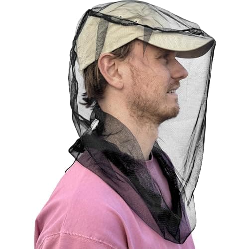 Mosquito Head Net for Insect, Fly & Bug Protection - Fits All Type of Hats — view 6
