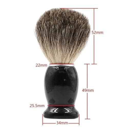 Shaving Set for Men contains Shaving Brush, Shaving Stand & Shaving Bowl for Salon, Barber, Home and Travelling- Shaving Kit Gift for Him, Husband, Boyfriend, Father (Black) — view 2