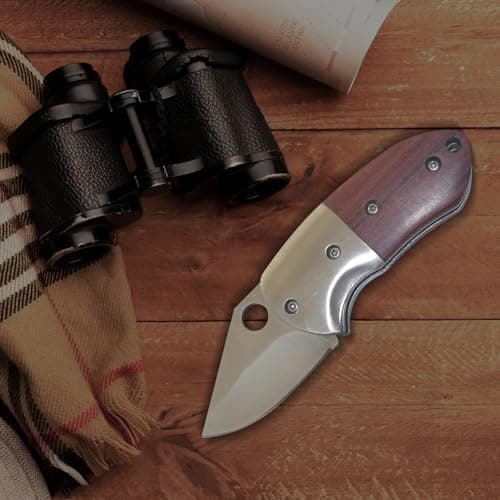 XUDIY Multi-Purpose small pocket knife, Foldable EDC Knife with 1.89 inch Sharp Blade for Camping,Hiking,Hunting and Homeimprovment. (Tip-Yellow) — view 4